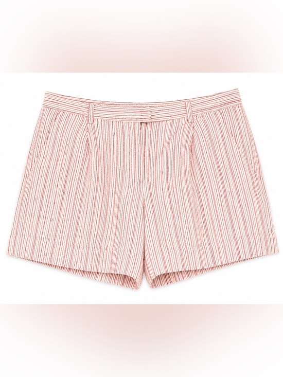 ATM Anthony Thomas Melillo Pants - ATM 100% Linen Women's Lined Striped Shorts- 8